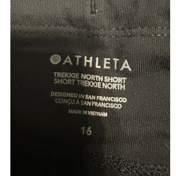 Athleta Trekkie North Short Women's Plus Size 16 Black Athleisure Zip Pockets - Picture 3 of 6